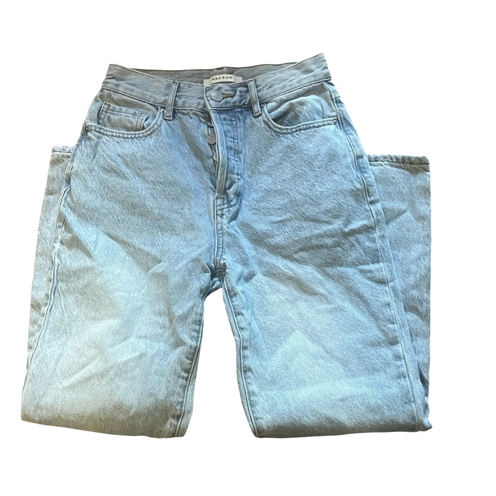 Pacsun high rise straight high waisted mom jeans light wash size 24